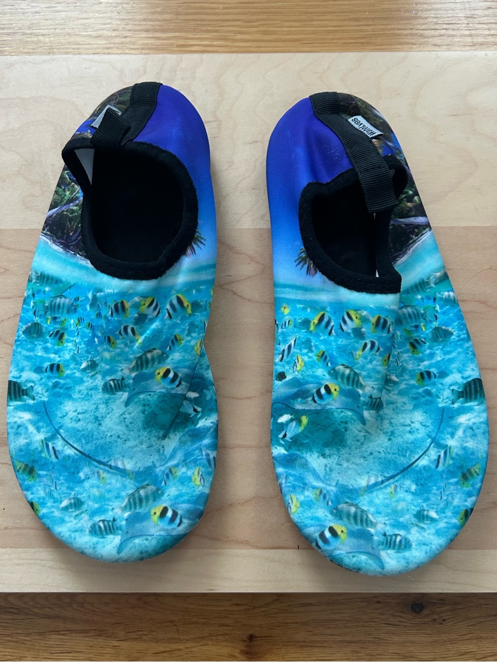 Women's Aqua Water Shoes in Teal Blue